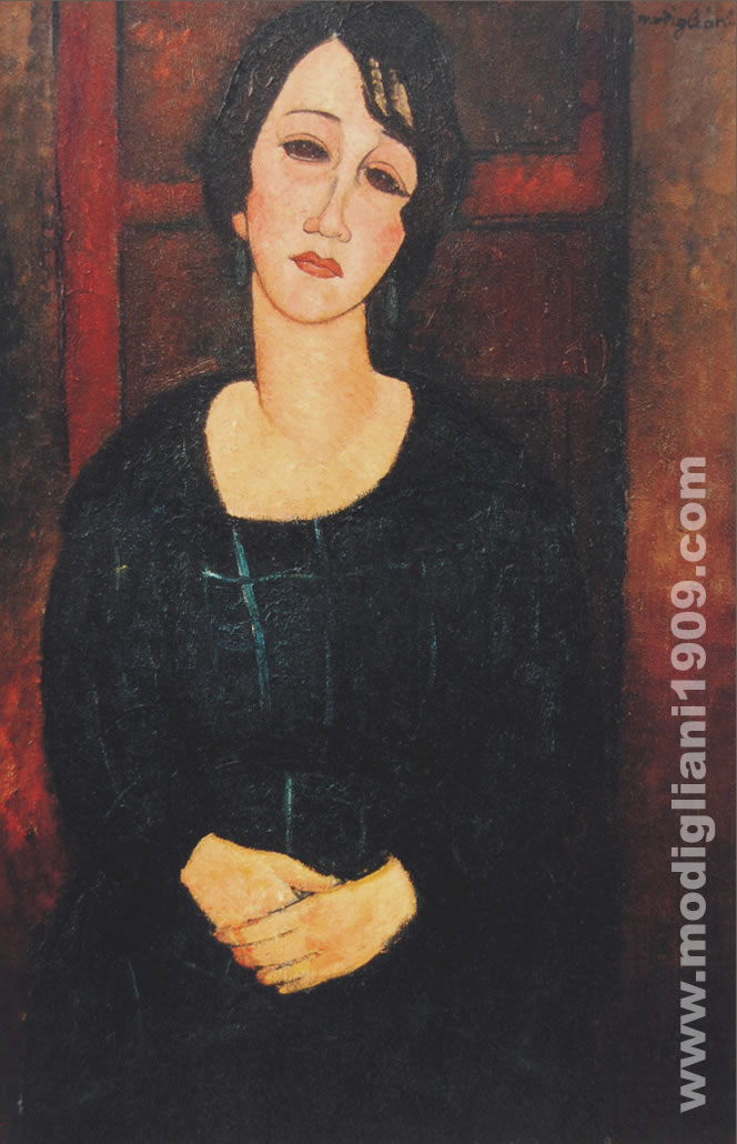Donna in abito scozzese Amedeo Modigliani 1916